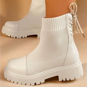 SOLD Platform lace-back Boot